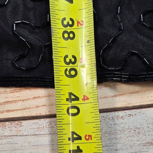 Vintage Swee Lo Silk Beaded Dress With Ornate Floral Design & Sequins - Picture 8 of 9